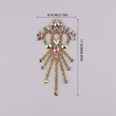 Sew-on Crystal AB  Glass Rhinestone Applique RA584 WholesaleRhinestone